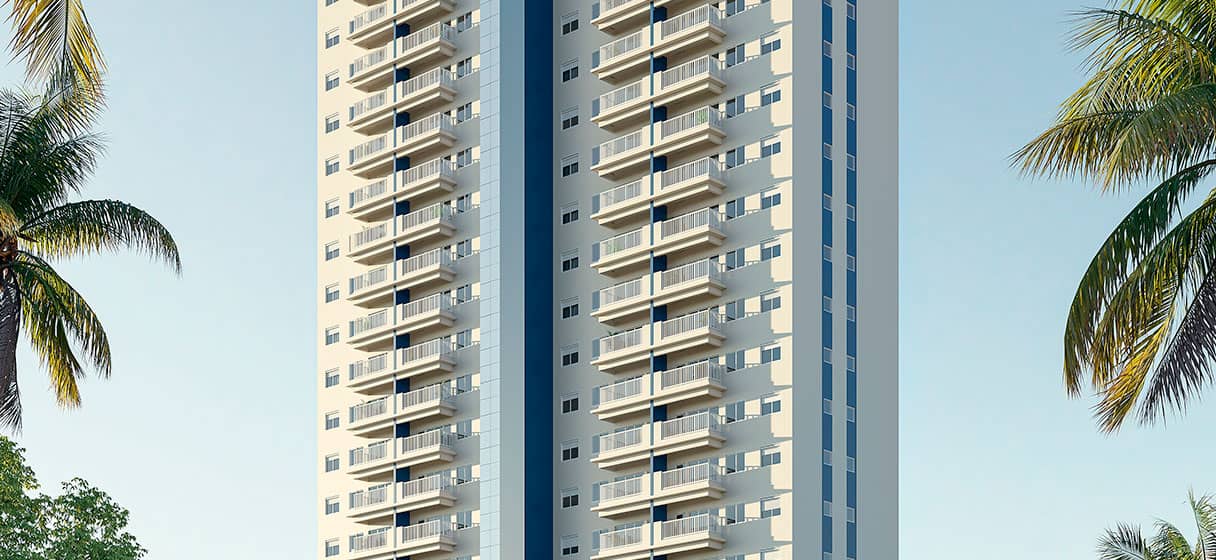 Fachada Acqua Park Home Resort Bethaville - Perspectiva ilustrada