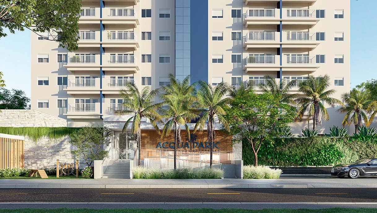 Portaria Acqua Park Home Resort Bethaville - Perspectiva ilustrada