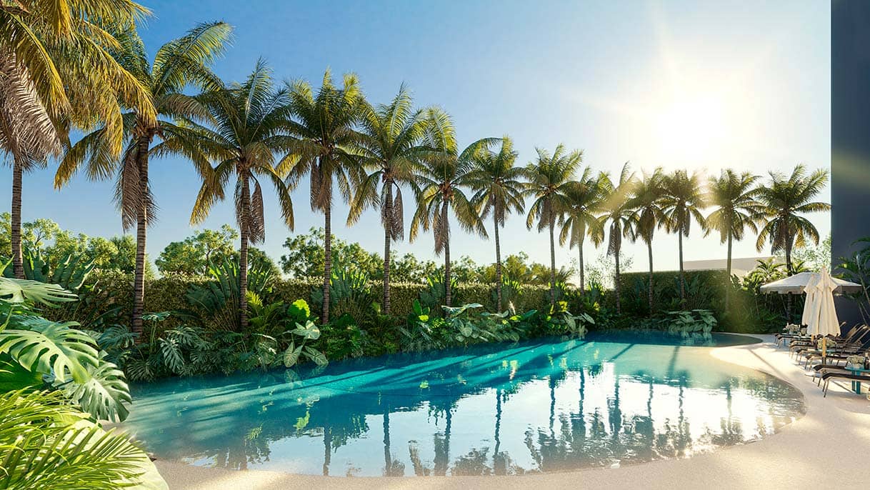 Piscina Acqua Park Home Resort Bethaville - Perspectiva ilustrada