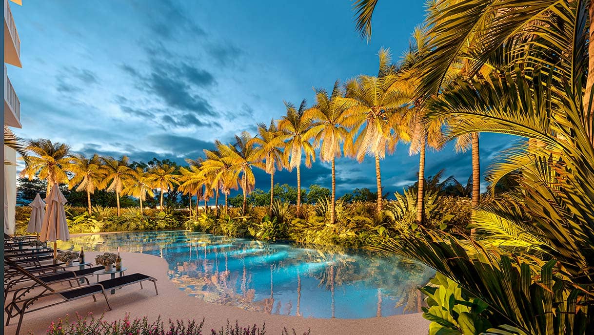 Piscina Acqua Park Home Resort Bethaville - Perspectiva ilustrada